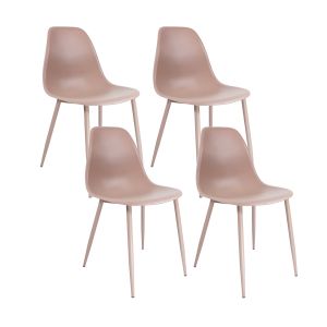 Set of 4 Kick garden chair Nero - Pink