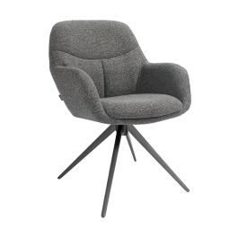Kick swivel chair Abel - Dark Grey