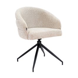 Kick swivel chair Ava - Champagne