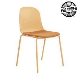 Kick dining chair Bow - Yellow