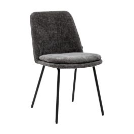 Kick dining chair Jet - Dark Grey
