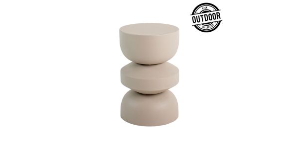 Kick side table Fos - Beige