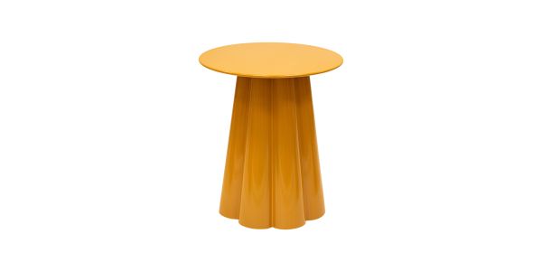 Kick side table Ida - M - Ochre yellow