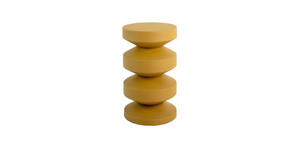 Kick side table Nio - Ochre yellow