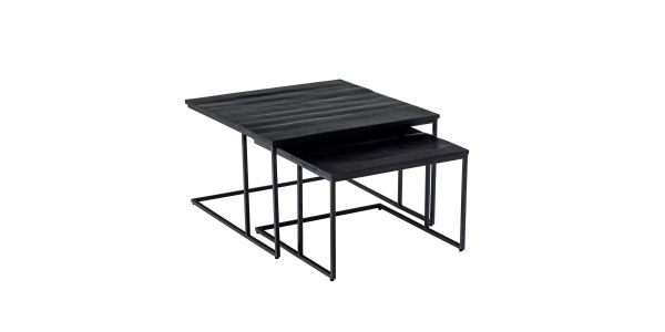 Kick coffee table set Muse - Black