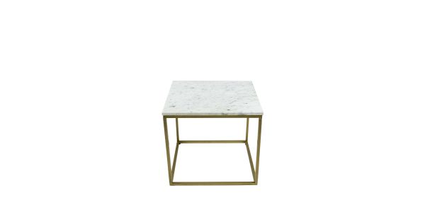 Kick Marble Side Table - White