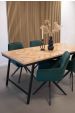 Kick swivel chair Tom - Dark Green