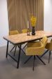 Kick swivel chair Tom - Gold