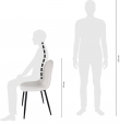 Set of 2 Kick Dining Chair Noor - Beige