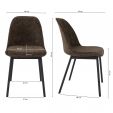 Kick Dining Chair Lana - Brown