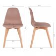 Kick dining chair Yuna - Pink