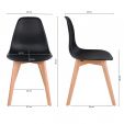 Kick dining chair Yuna - Black