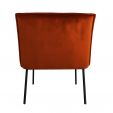 KICK LOLA Velvet Armchair - Orange