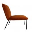 KICK LOLA Velvet Armchair - Orange