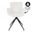 Kick swivel chair Novi - White