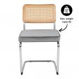 Kick tubular frame chair Kai - Grey
