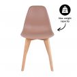 Kick dining chair Yuna - Pink