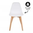 Kick dining chair Yuna - White
