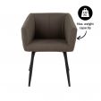 Kick dining chair Liv Bouclé - Brown