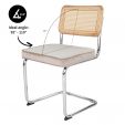 Kick tubular frame chair Kai - Champagne