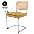 Kick tubular frame chair Kai - Gold