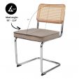 Kick tubular frame chair Kai - Taupe