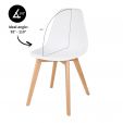 Kick dining chair Yuna - White