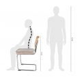 Kick tubular frame chair Kai - Champagne