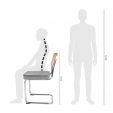 Kick tubular frame chair Kai - Grey