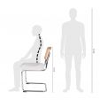 Kick tubular frame chair Kai - Ivory