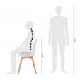 Kick dining chair Yuna - White