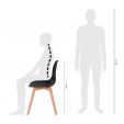 Kick dining chair Yuna - Black