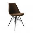 Kick Velvet Bucket Chair - Coffee