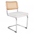 Kick tubular frame chair Kai - Ivory