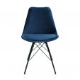 KICK Velvet Bucket Chair - Dark Blue - Dark Blue