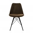 Kick Velvet Bucket Chair - Coffee