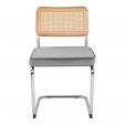 Kick tubular frame chair Kai - Grey