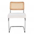 Kick tubular frame chair Kai - Ivory