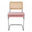 Kick tubular frame chair Kai - Pink