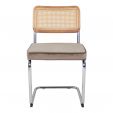 Kick tubular frame chair Kai - Taupe