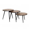 Kick coffee table Jip set of 3 round