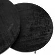Kick coffee table Jur set of 2 round - Black