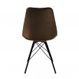 Kick Velvet Bucket Chair - Coffee