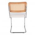 Kick tubular frame chair Kai - Ivory
