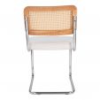 Kick tubular frame chair Kai - Ivory