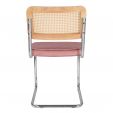 Kick tubular frame chair Kai - Pink