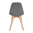 Kick dining chair Yuna - Dark Grey