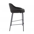 Kick Bar stool Sepp - Dark Grey