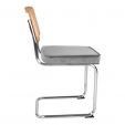 Kick tubular frame chair Kai - Grey