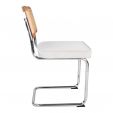 Kick tubular frame chair Kai - Ivory